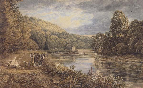 George Barret Jun Cliveden Woods (mk47) china oil painting image